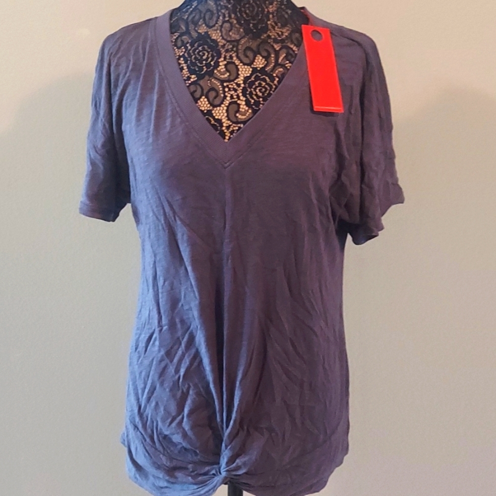 Purple vneck